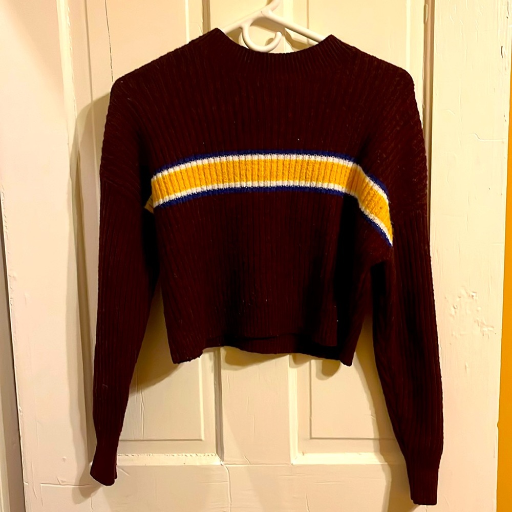 Cropped Maroon Sweater